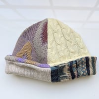 Image 2 of Upcycled Reversible Beanie Cotton Blend -43