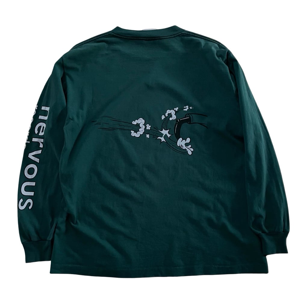 Image of Nervous Records vintage longsleeve T Shirt XL