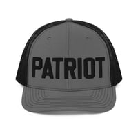 Image 1 of PATRIOT Charcoal/Black Richardson 112 Trucker Cap from PatriotsCo.com