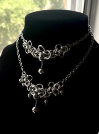 Image 1 of chainmail belly ring necklaces