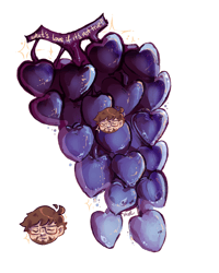 Image 3 of Grapes shaker keychain 