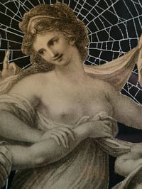 Image 5 of Antique Large Victorian framed 1800’s engraving and preserved web