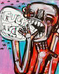 “ FUCK ICE     “ 16x20  