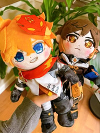 Image 1 of Genshin Impact Plush - Zhongli and Childe