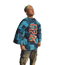 Image 1 of love denim kimono 愛 