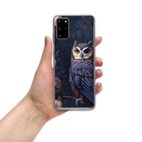 Image 10 of Baroque Style Gothic Inspired Owl Oil Painting Clear Case for Samsung®