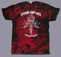 Chasing Airplanes Red Tie Dye Tee