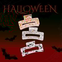 Image 4 of Spooky Translucent Hair Claw Trio
