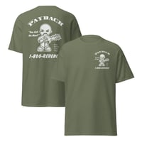 Image 2 of N8NOFACE "PAYBACK" front & back design Unisex classic tee
