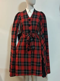 Image 9 of Tartan Tatyana Cape Coat