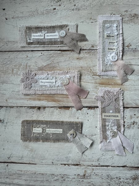 Image of Collection of vintage fabric snippets •1