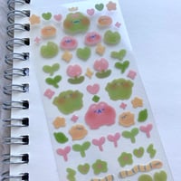 Image 2 of Frog & Tulips Deco Sticker Sheet