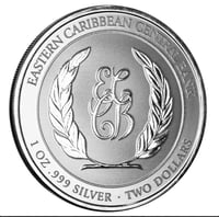 Image 3 of 2024 EC8 St. Lucia | Flamingos1 oz Silver Coin - Alpha Strike