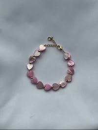 Image 2 of Mother of Pearl Heart Bracelet