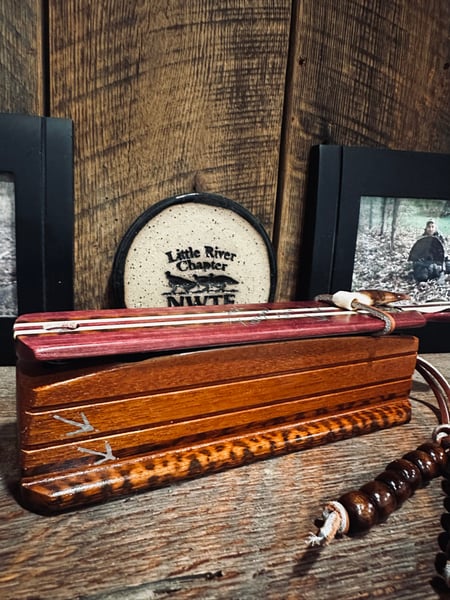 Image of Purple Heart/Mahogany with snakewood inlay