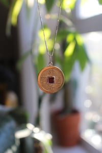 Image 1 of Garnet Coin Talisman 