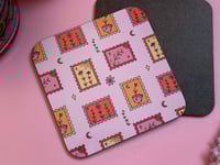 Image 3 of Pink stamp coasters