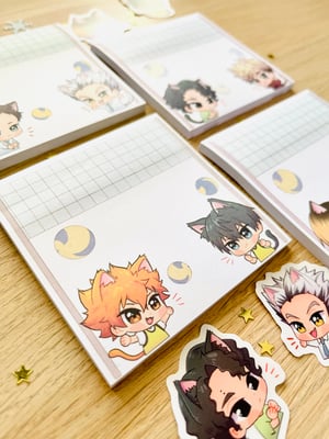 Image of Haikyuu memo pads