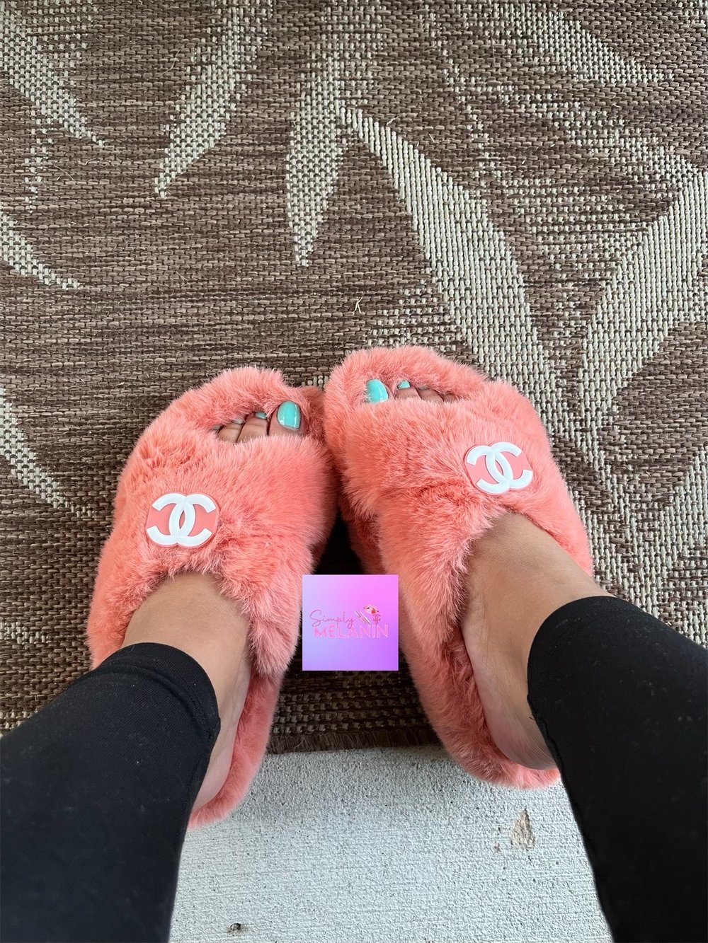 Image of double c slippers 💗. 