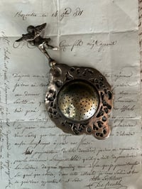 Image 5 of Sublime passe-thé, ange, plaqué argent, XIXème siècle
