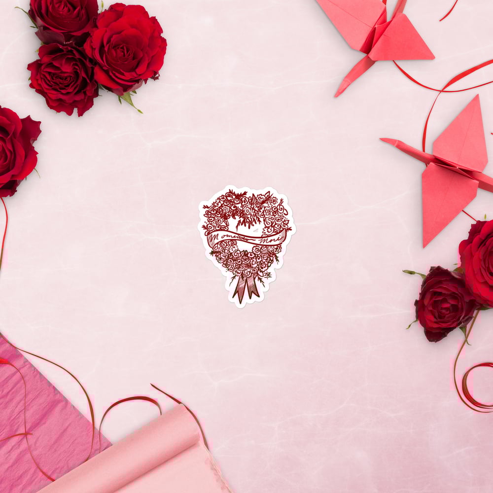 Momento Mori Heart Wreath Bubble-free stickers