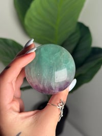 Image 3 of RAINBOW FLUORITE SPHERE -CHINA- K