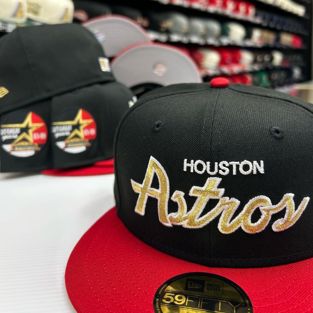 New Era 59Fifty Black Scarlet Gold 