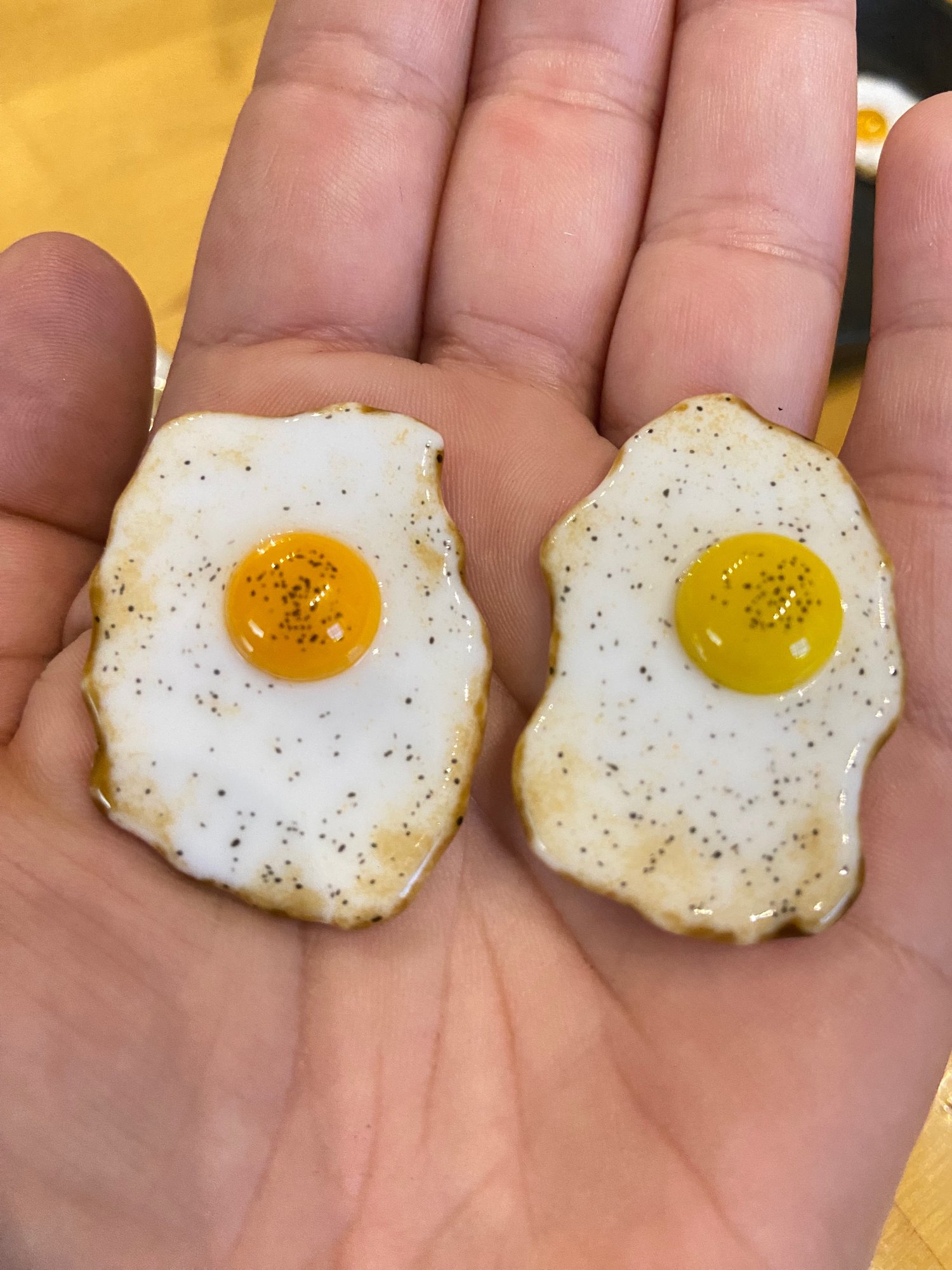 Image of mini glass eggs- 10 pack