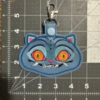 Image 3 of Embroidered Vinyl Keychains
