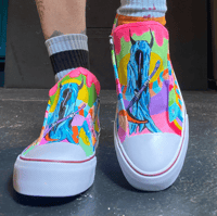 Image 1 of Custom pop art shoes