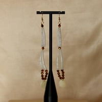 2 tier Dentalium dangles (gold)