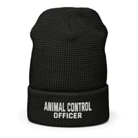 Image 1 of Animal Control Officer Waffle beanie