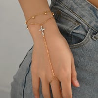 Image 2 of  Chain Cross Bracelet