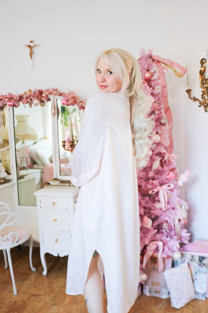 Image of 90s Barbizon Nutcracker Princess Pink Nightgown (Medium)