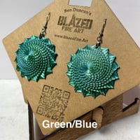 Image 3 of Golden Spiral Earrings 