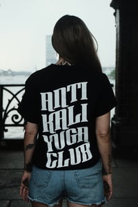 Image 2 of ANTI KALI YUGA CLUB /Shirt (Black/White)