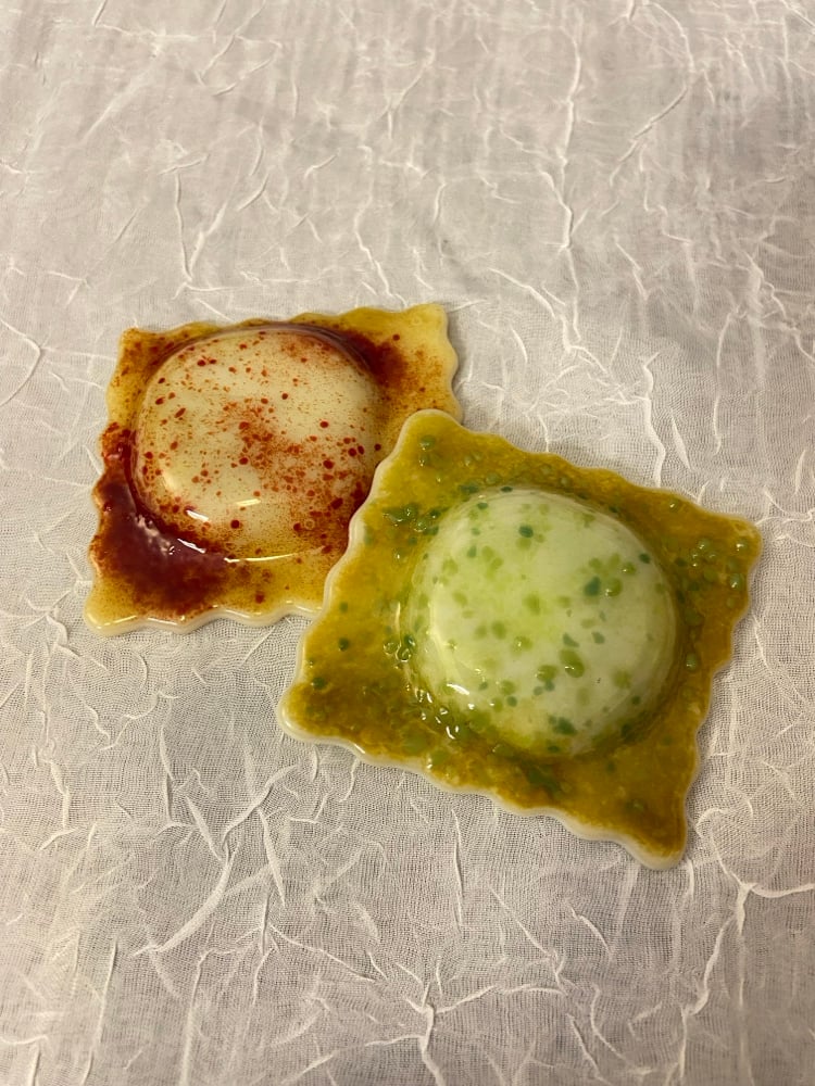 Image of Custom glass ravioli