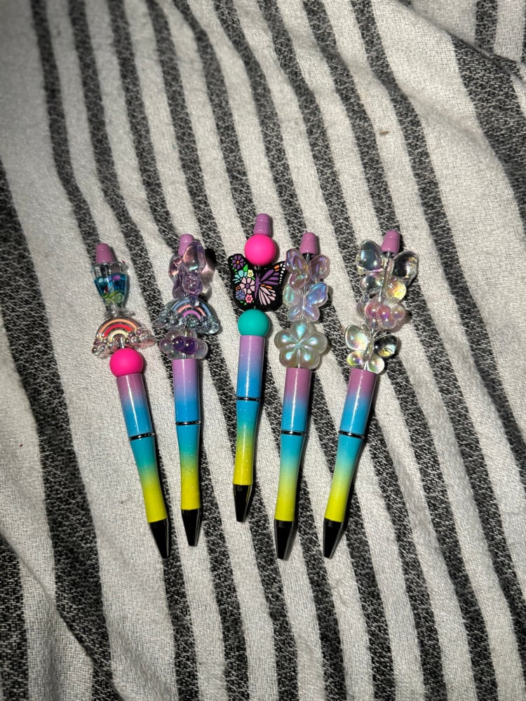 Image of Beaded Pens w Charms (spring/summer)