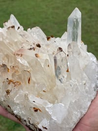 Image 14 of Quartz Crystal Points Cluster With Iron Inclusions #1396