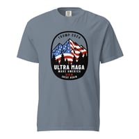 Image 2 of Trump 2024 ULTRA MAGA - USA Moutains Unisex garment-dyed heavyweight t-shirt