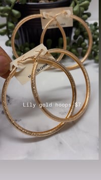 Image 5 of Gold hoops PICK INSIDE