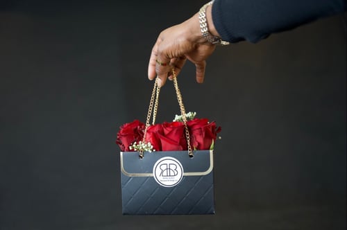 Image of Premade Fresh Cut Purse Bouquets
