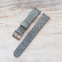 18mm Crocodile Strap - Denim Light