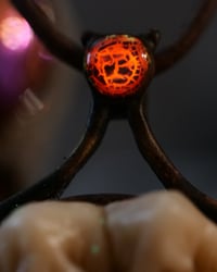 Image 16 of Demons Wisdom Tooth Pendant - glow in the dark brimstone, OOAK