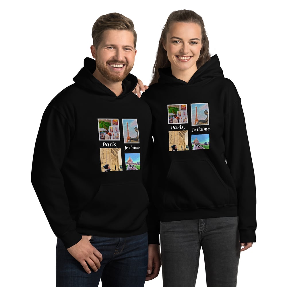 Image of Unisex Hoodie Paris, Je t'aime
