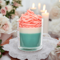 Image 4 of Handmade Watermelon Slushie Dessert Candle 8oz