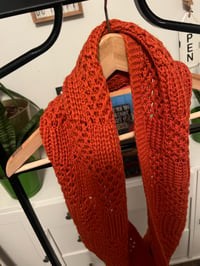 Image 2 of Burnt orange neck scarf