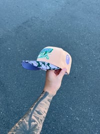 Image 4 of LAVENDER BRIM MULTI TONE BUFFALO BISONS CUSTOM FITTED CAP