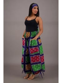 Image 1 of Wide leg abstract pants 