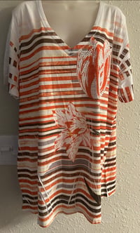 Image 7 of New 1X Fashion Bug Bedazzled Top #1244*8